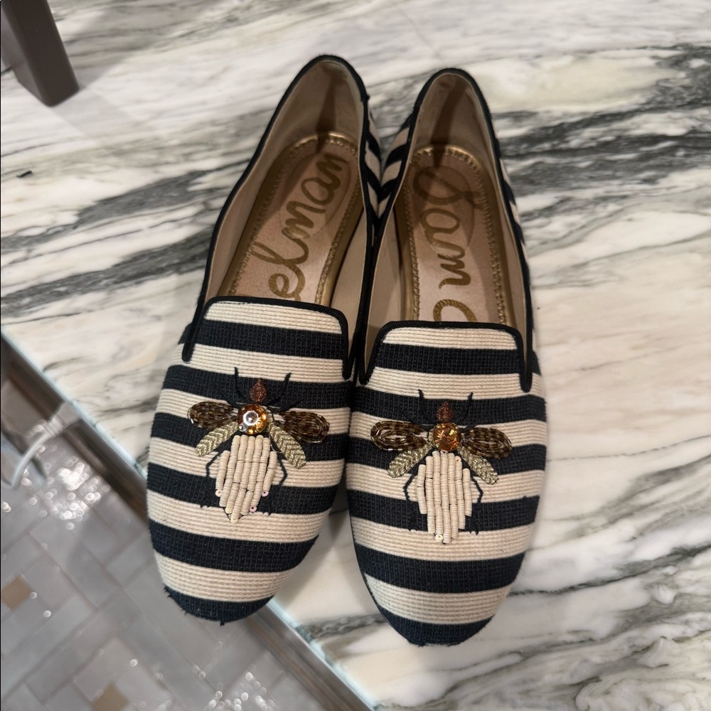 Sam Edelman Beaded Bee Flats